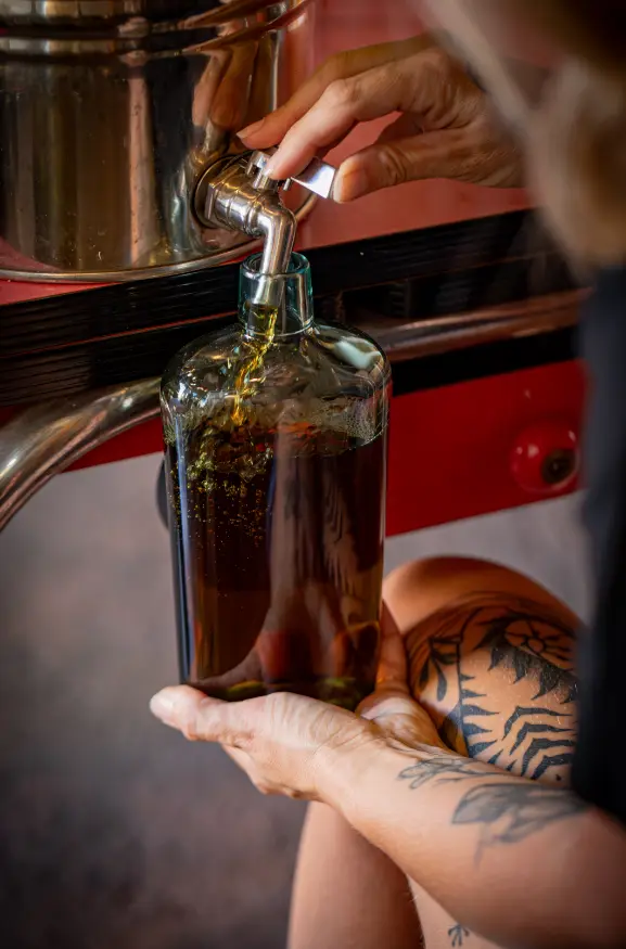 Photo service spiritueux